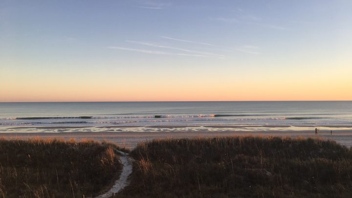 Sunset view from balcony